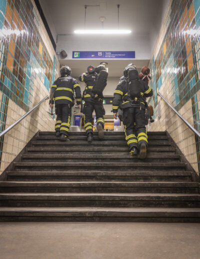 Simulacro na estação Intendente