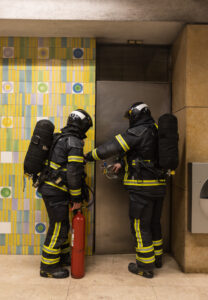 Simulacro na estação Martim Moniz
