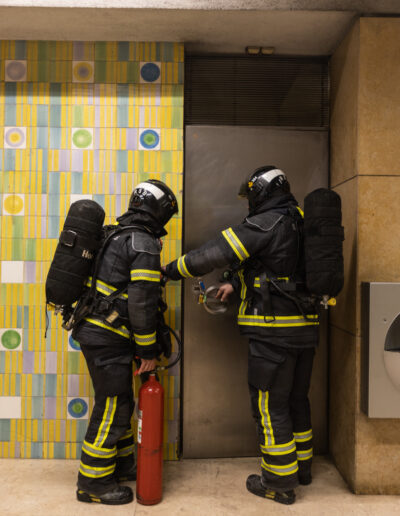 Simulacro na estação Martim Moniz