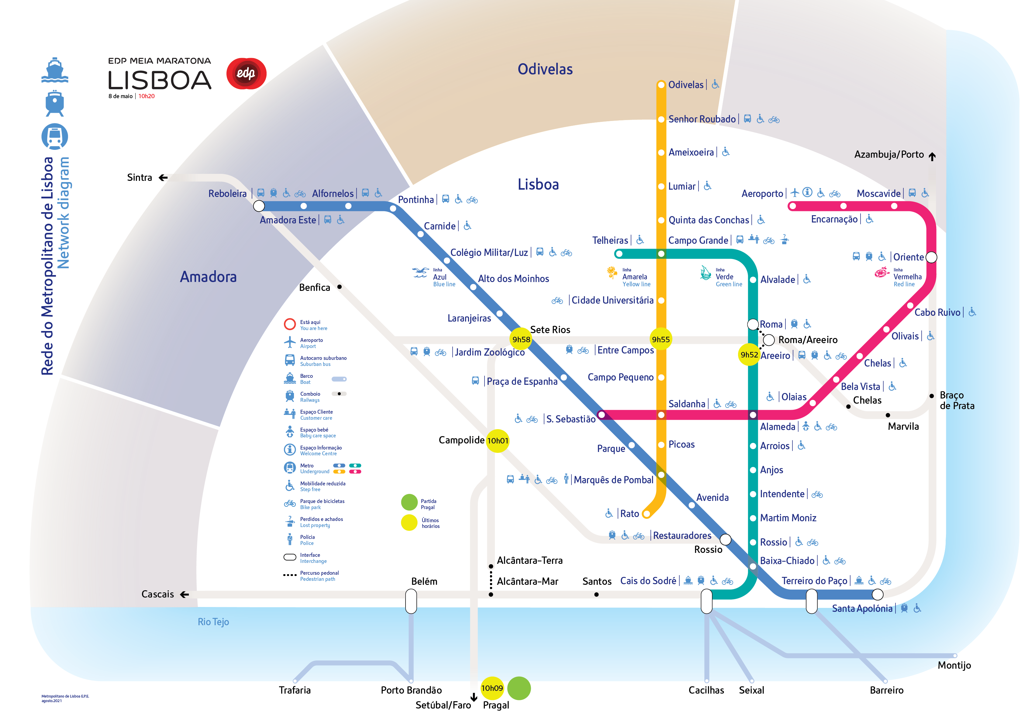 Diagrama EDP Meia Maratona de Lisboa 8 de maio 2002