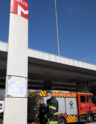 Simulacro na estação Jardim Zoológico