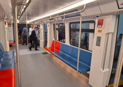Novas carruagens do Metro