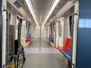 Novas carruagens do Metro