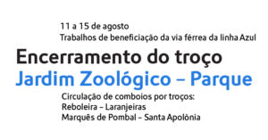 Encerramento provisório de troço na linha Azul