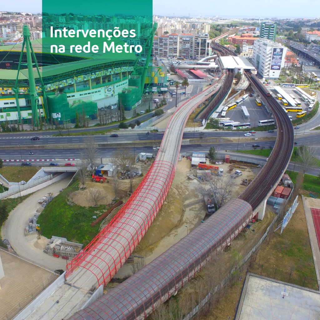 Intervenções na rede Metro - Metropolitano de Lisboa, E.P.E. 