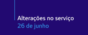 alterações no serviço